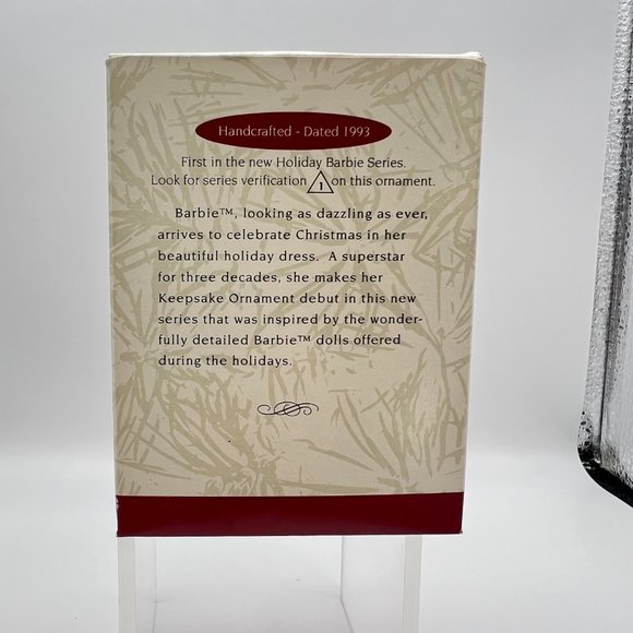 Barbie Hallmark Keepsake Ornament Holiday #1 In Series New Collector Series 1993 - Picture 5 of 8